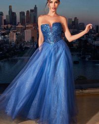 Vestido Palermo azul cobalto