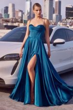 Vestido Janina azul frances