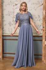 Vestido Muriel azul ahumado