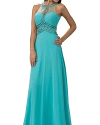 Vestido Izel turquesa