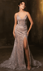 Vestido Galia Silver/Nude